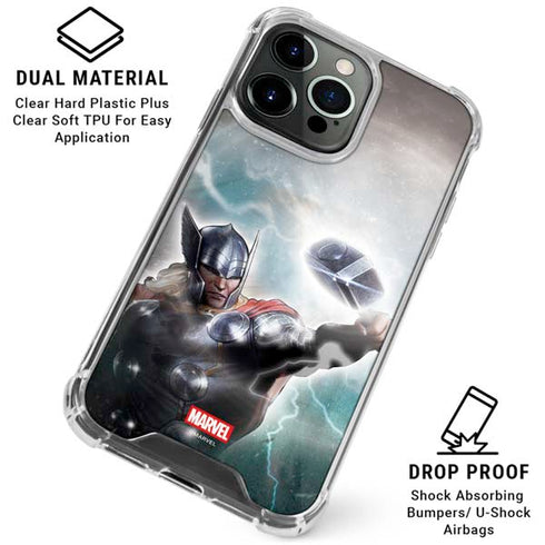 Marvel Thor Mighty Thor iPhone 15 Pro Clear Case